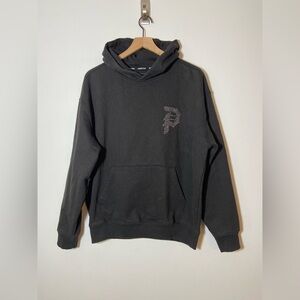 Primitive Mens Skateboard Truck Stickers Dirty P Rhinestone Black Hoodie L